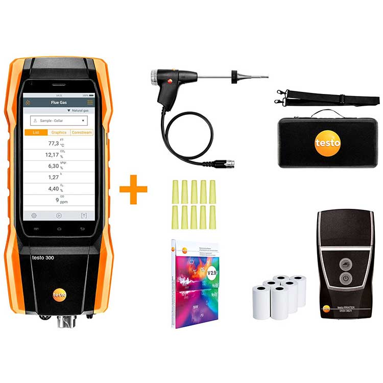 testo300煙氣分析儀通用型工業(yè)款套裝2